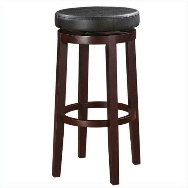 Linon Home Dcor 29 in. Maya Black Bar Stool 98353KBLK-01-KD